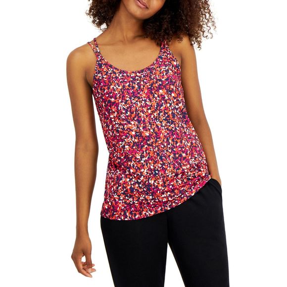 Ideology Womens Activewear Speckle Print Strappy Tank Top Size XX-Large - Picture 4 of 4